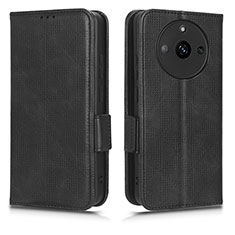 Coque Portefeuille Livre Cuir Etui Clapet C02X pour Realme Narzo 60 5G Noir