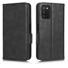 Coque Portefeuille Livre Cuir Etui Clapet C02X pour Samsung Galaxy A03s Noir