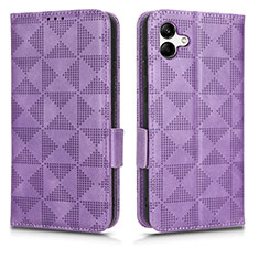 Coque Portefeuille Livre Cuir Etui Clapet C02X pour Samsung Galaxy A04 4G Violet