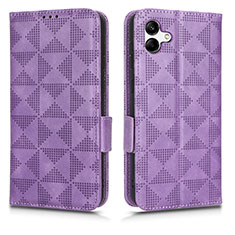 Coque Portefeuille Livre Cuir Etui Clapet C02X pour Samsung Galaxy A04E Violet
