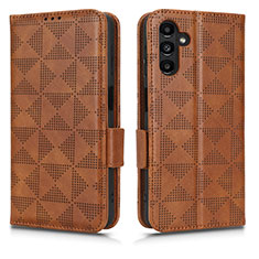 Coque Portefeuille Livre Cuir Etui Clapet C02X pour Samsung Galaxy A04s Marron