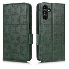 Coque Portefeuille Livre Cuir Etui Clapet C02X pour Samsung Galaxy A04s Vert