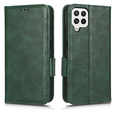 Coque Portefeuille Livre Cuir Etui Clapet C02X pour Samsung Galaxy A12 5G Vert