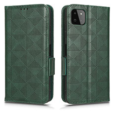 Coque Portefeuille Livre Cuir Etui Clapet C02X pour Samsung Galaxy A22 5G Vert