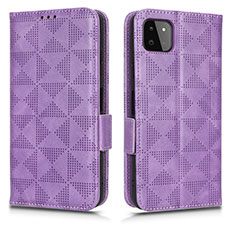 Coque Portefeuille Livre Cuir Etui Clapet C02X pour Samsung Galaxy A22 5G Violet