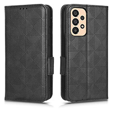 Coque Portefeuille Livre Cuir Etui Clapet C02X pour Samsung Galaxy A23 4G Noir