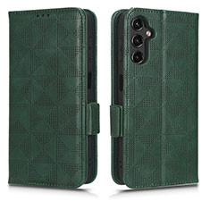 Coque Portefeuille Livre Cuir Etui Clapet C02X pour Samsung Galaxy Jump3 5G Vert