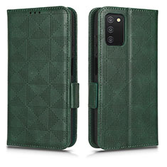 Coque Portefeuille Livre Cuir Etui Clapet C02X pour Samsung Galaxy M02s Vert