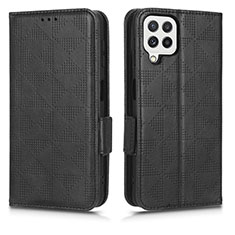 Coque Portefeuille Livre Cuir Etui Clapet C02X pour Samsung Galaxy M12 Noir