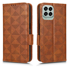 Coque Portefeuille Livre Cuir Etui Clapet C02X pour Samsung Galaxy M33 5G Marron