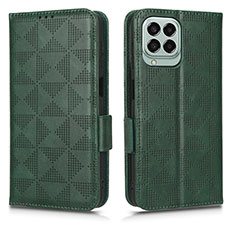 Coque Portefeuille Livre Cuir Etui Clapet C02X pour Samsung Galaxy M33 5G Vert