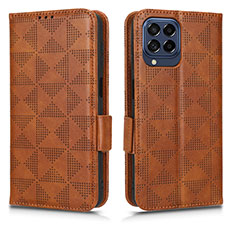 Coque Portefeuille Livre Cuir Etui Clapet C02X pour Samsung Galaxy M53 5G Marron