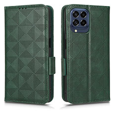 Coque Portefeuille Livre Cuir Etui Clapet C02X pour Samsung Galaxy M53 5G Vert