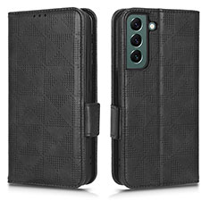 Coque Portefeuille Livre Cuir Etui Clapet C02X pour Samsung Galaxy S22 Plus 5G Noir