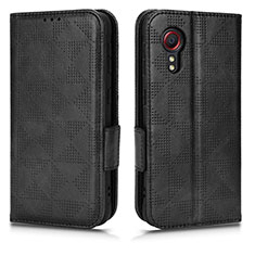 Coque Portefeuille Livre Cuir Etui Clapet C02X pour Samsung Galaxy XCover 5 SM-G525F Noir