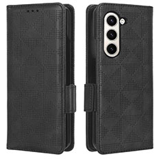 Coque Portefeuille Livre Cuir Etui Clapet C02X pour Samsung Galaxy Z Fold5 5G Noir