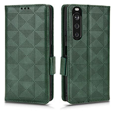 Coque Portefeuille Livre Cuir Etui Clapet C02X pour Sony Xperia 1 III Vert