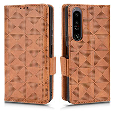 Coque Portefeuille Livre Cuir Etui Clapet C02X pour Sony Xperia 1 IV Marron