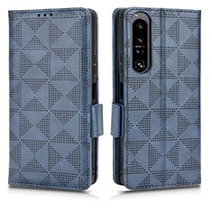 Coque Portefeuille Livre Cuir Etui Clapet C02X pour Sony Xperia 1 IV SO-51C Bleu