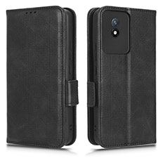 Coque Portefeuille Livre Cuir Etui Clapet C02X pour Vivo Y02t Noir