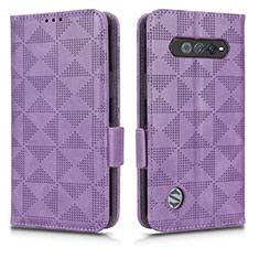 Coque Portefeuille Livre Cuir Etui Clapet C02X pour Xiaomi Black Shark 4S 5G Violet