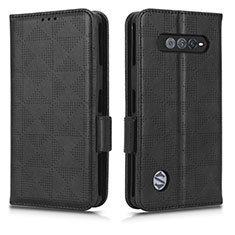 Coque Portefeuille Livre Cuir Etui Clapet C02X pour Xiaomi Black Shark 4S Pro 5G Noir