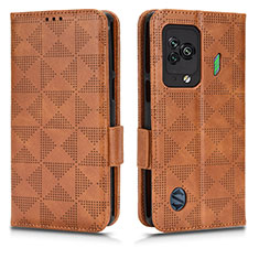 Coque Portefeuille Livre Cuir Etui Clapet C02X pour Xiaomi Black Shark 5 5G Marron