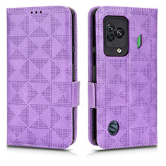 Coque Portefeuille Livre Cuir Etui Clapet C02X pour Xiaomi Black Shark 5 5G Violet