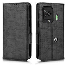 Coque Portefeuille Livre Cuir Etui Clapet C02X pour Xiaomi Black Shark 5 Pro 5G Noir