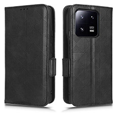 Coque Portefeuille Livre Cuir Etui Clapet C02X pour Xiaomi Mi 13 Pro 5G Noir