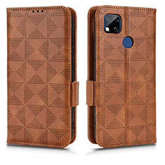 Coque Portefeuille Livre Cuir Etui Clapet C02X pour Xiaomi POCO C3 Marron