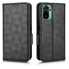 Coque Portefeuille Livre Cuir Etui Clapet C02X pour Xiaomi Poco M5S Noir