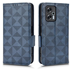 Coque Portefeuille Livre Cuir Etui Clapet C02X pour Xiaomi Poco X4 GT 5G Bleu