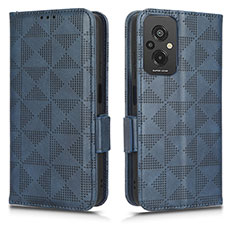 Coque Portefeuille Livre Cuir Etui Clapet C02X pour Xiaomi Redmi 11 Prime 4G Bleu