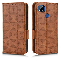 Coque Portefeuille Livre Cuir Etui Clapet C02X pour Xiaomi Redmi 9C Marron