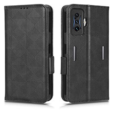 Coque Portefeuille Livre Cuir Etui Clapet C02X pour Xiaomi Redmi K50 Gaming AMG F1 5G Noir