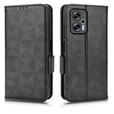 Coque Portefeuille Livre Cuir Etui Clapet C02X pour Xiaomi Redmi K50i 5G Noir