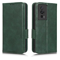 Coque Portefeuille Livre Cuir Etui Clapet C02X pour Xiaomi Redmi K60 5G Vert