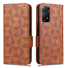 Coque Portefeuille Livre Cuir Etui Clapet C02X pour Xiaomi Redmi Note 11 Pro 5G Marron