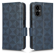 Coque Portefeuille Livre Cuir Etui Clapet C02X pour Xiaomi Redmi Note 11R 5G Bleu