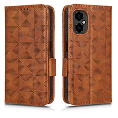 Coque Portefeuille Livre Cuir Etui Clapet C02X pour Xiaomi Redmi Note 11R 5G Marron