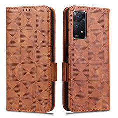 Coque Portefeuille Livre Cuir Etui Clapet C02X pour Xiaomi Redmi Note 12 Pro 4G Marron