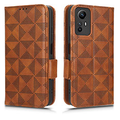 Coque Portefeuille Livre Cuir Etui Clapet C02X pour Xiaomi Redmi Note 12S Marron