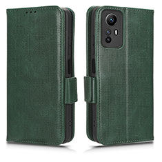 Coque Portefeuille Livre Cuir Etui Clapet C02X pour Xiaomi Redmi Note 12S Vert