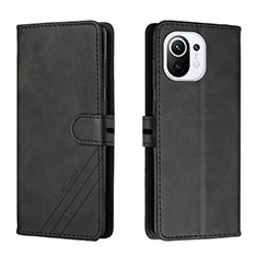 Coque Portefeuille Livre Cuir Etui Clapet C03 pour Xiaomi Mi 11 5G Noir