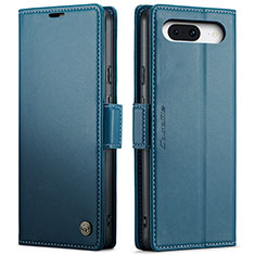 Coque Portefeuille Livre Cuir Etui Clapet C03S pour Google Pixel 8a 5G Bleu