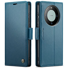 Coque Portefeuille Livre Cuir Etui Clapet C03S pour Huawei Mate 60 Bleu