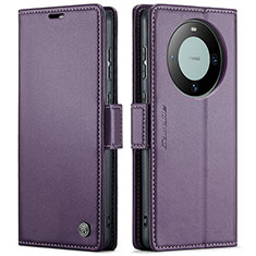 Coque Portefeuille Livre Cuir Etui Clapet C03S pour Huawei Mate 60 Violet