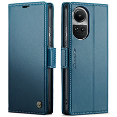 Coque Portefeuille Livre Cuir Etui Clapet C03S pour Oppo Reno10 5G Bleu