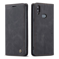 Coque Portefeuille Livre Cuir Etui Clapet C03S pour Samsung Galaxy A10s Noir